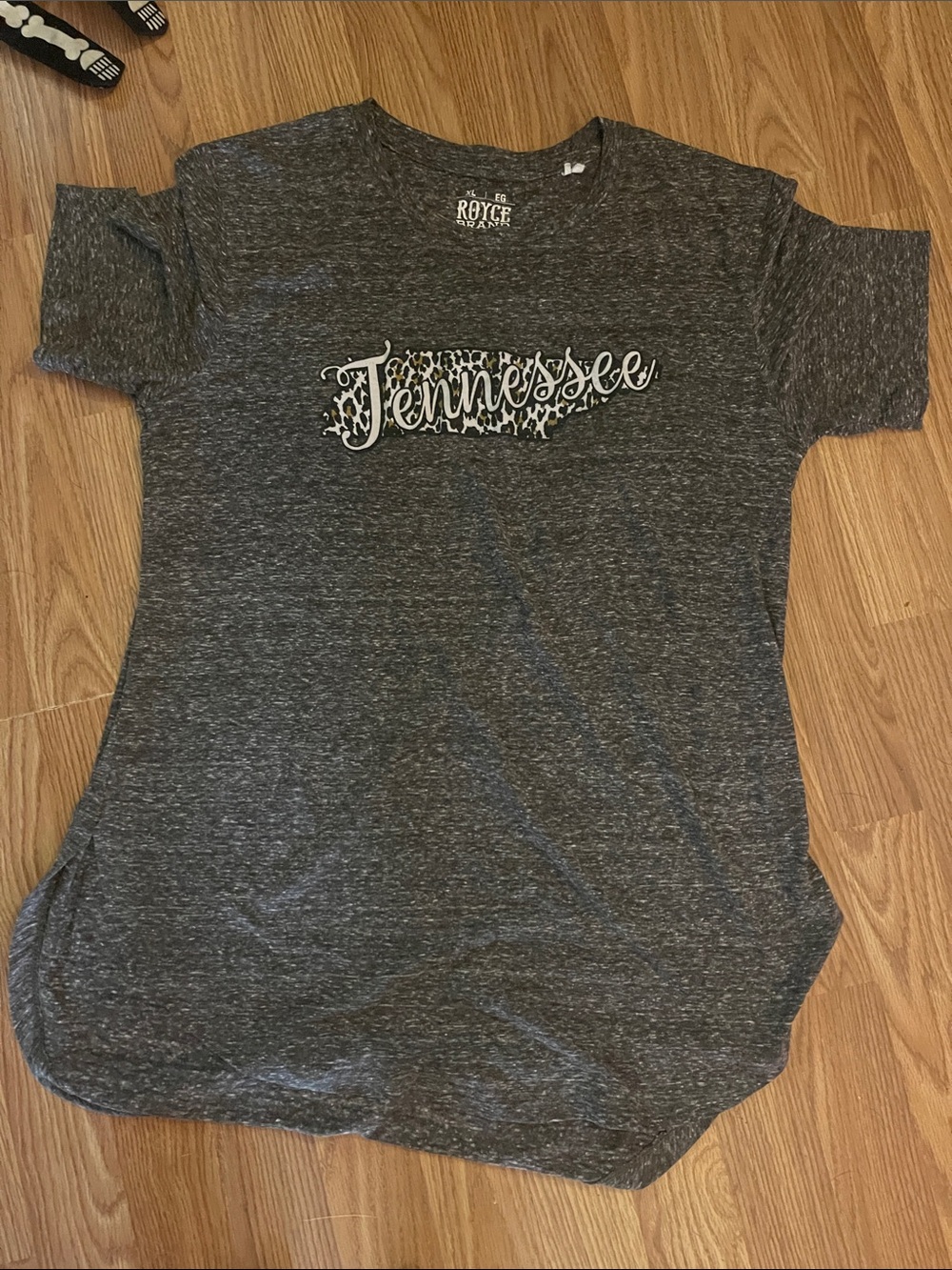 Royce Tennessee Short Sleeve Tee sleep shirt- Charcoal